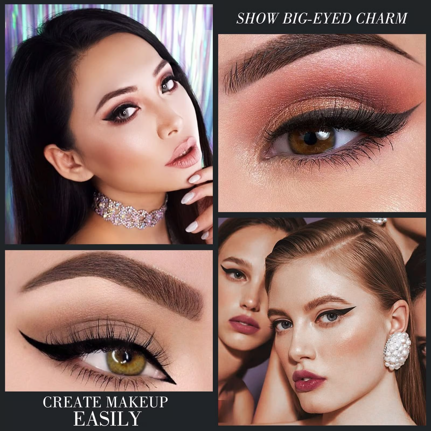 Zwarte eyeliner cream