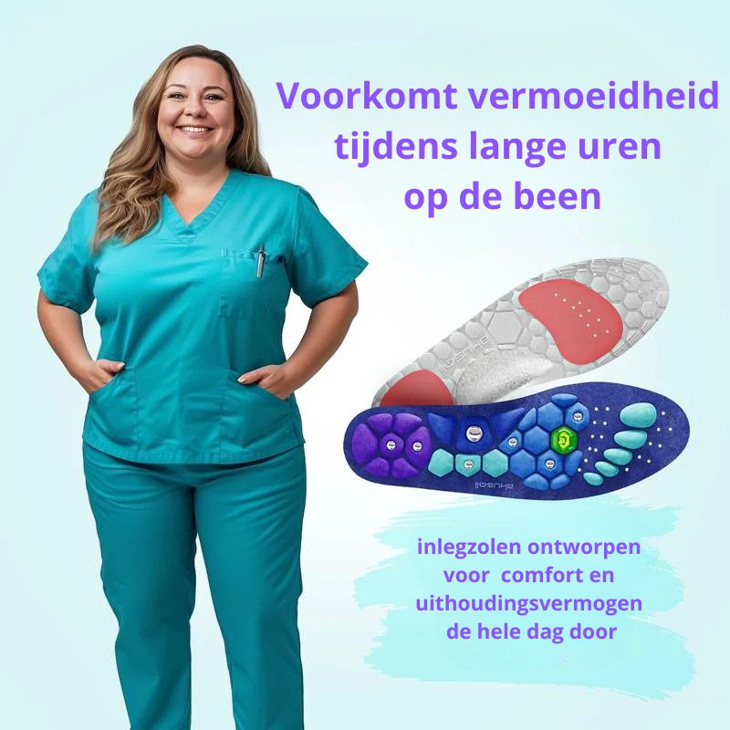 Inlegzolen voor de hele dag |Comfortabele voetboogondersteuning | past voor elke schoen
