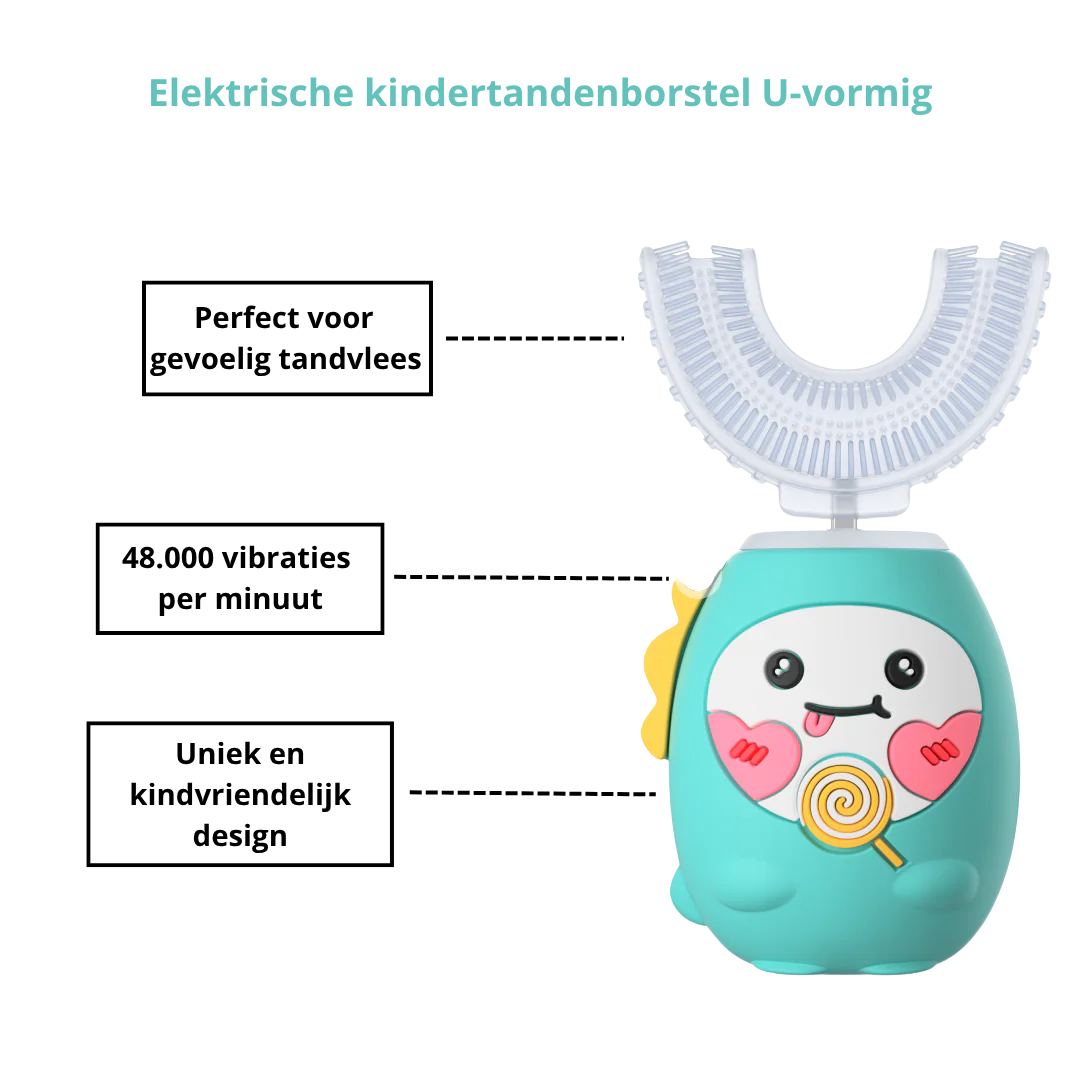 Elektrische kindertandenborstel U-vormig